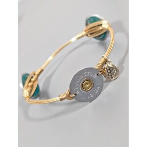 Bourbon and Boweties 12 Gauge Shotgun Shell Headstamp Bangle Bracelet 8.5"